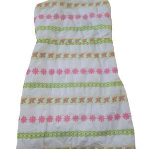 Girl's Size 7 KC Parker Dress White with Embroidery